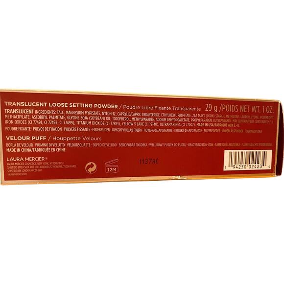 Laura Mercier Translucent Loose Set Powder/puff NIB - Picture 3 of 4